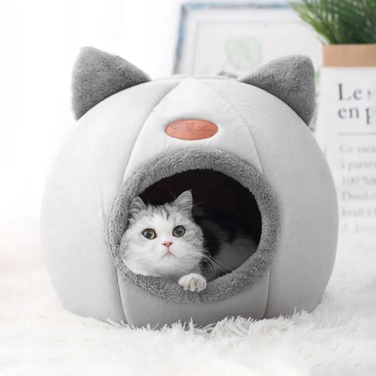 Novo conforto de sono profundo no inverno cama de gato iittle esteira cesta pequena casa de cachorro produtos animais de estimação tenda