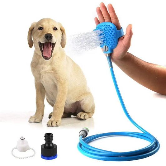 Pet Silicone Hose Massager Glove For Bath Dogs and Cats