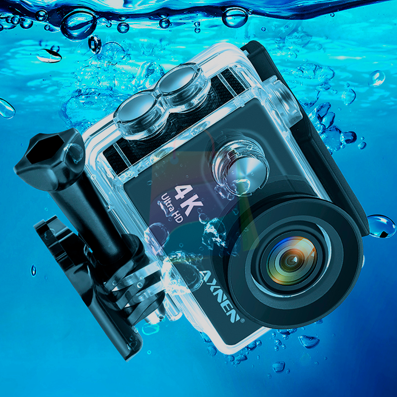 Câmera de Ação Profissional Portátil 4K Ultra HD 60FPS - Estilo Go Pro
